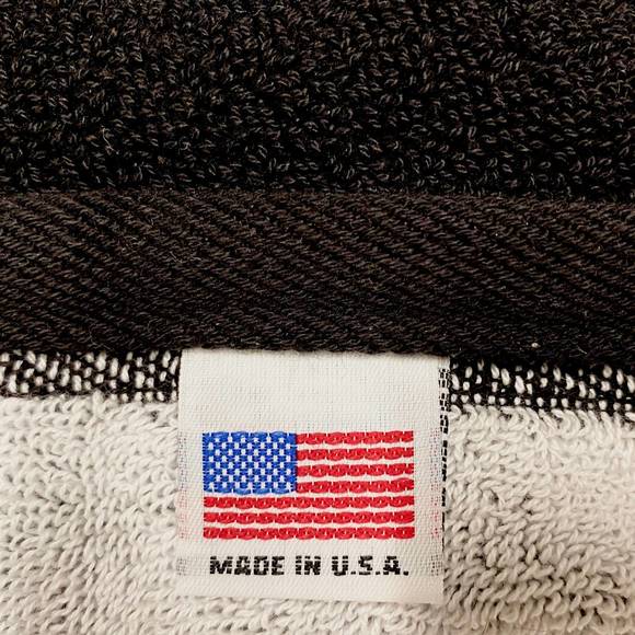 NEW THE SOLOIST X RE:AL luxurious double looped beach towel in black
